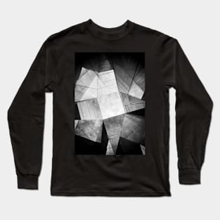 Symmetric glass facade within patio Photography Long Sleeve T-Shirt